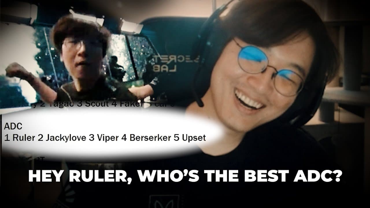 CoreJJ - "Hey 📏Ruler📏, Who's the best ADC?" - Core Makes 2022 Top5 Laners List