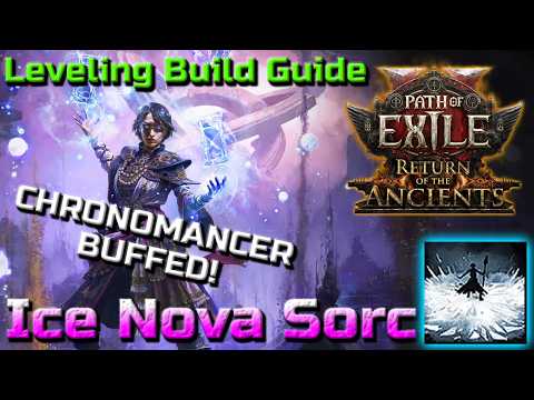 DAY 1 LEAGUE STARTER - Ice Nova Chronomancer Sorceress Leveling Build - Path of Exile 2 (Patch 0.5)