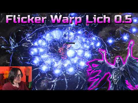 RETURN OF THE FLICKER WARP! Lightning Warp Lich Gameplay Teaser - Path of Exile 2 Patch 0.5