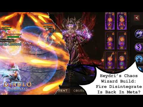 Heydri's WIZARD Unleashed Chaos w/ 21-0-14 KDA: Fire Disintegrate Back In Meta | Diablo Immortal