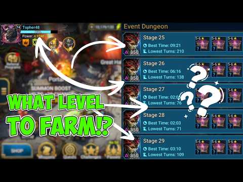 What Level to Farm Event Dungeon!?  Raid: Shadow Legends