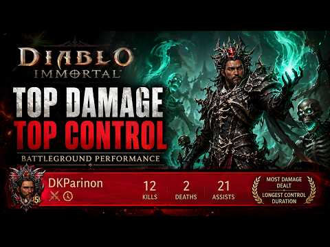 Necromancer DOMINATES Battlegrounds | Top Damage & Longest Control (Diablo Immortal)