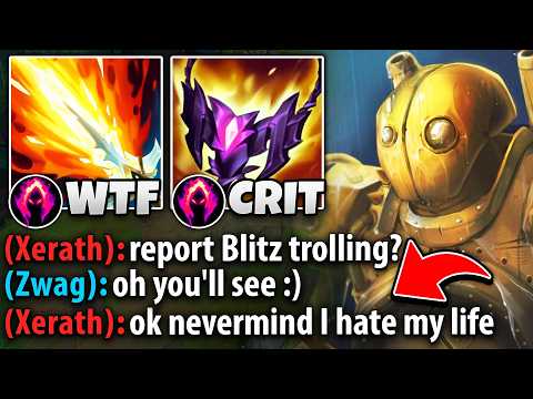 Enemy Xerath thought I was trolling with Blitzcrank mid... then I made him hate his life