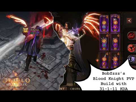 BobZzzz's 5K Reso PVP BLOOD KNIGHT w/ 31-1-11 KDA: Outnumbered Team VS Full Team  | Diablo Immortal